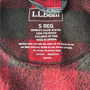 women’s LL Bean Buffalo plaid vest.